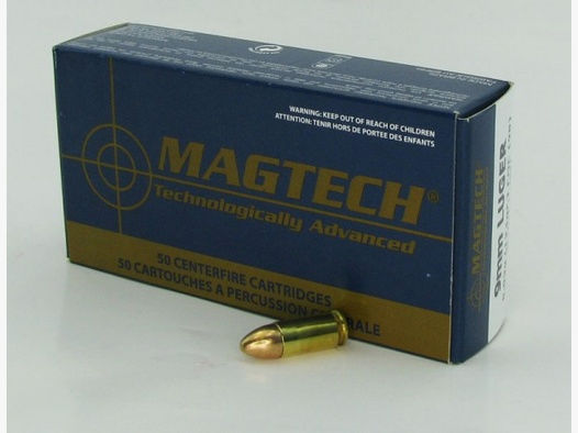 Mag Tech 9mm Luger FMJ 124 grs 50 Schuss