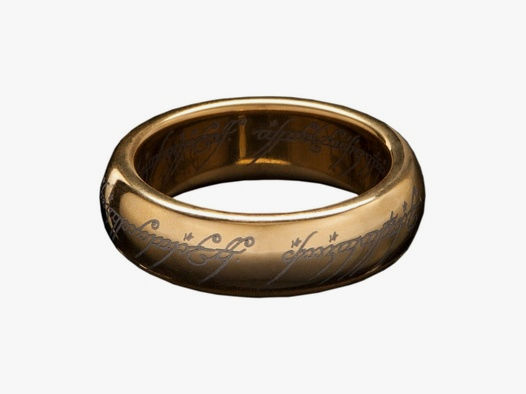 Herr der Ringe Wolfram-Ring Der Eine Ring (vergoldet) Größe 13 | 42779