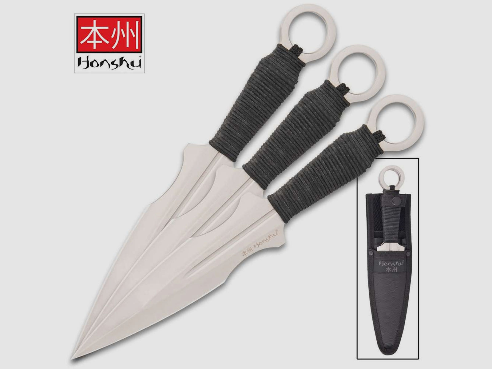 Honshu Kunai Wurfmesser Set mit Scheide | 92533