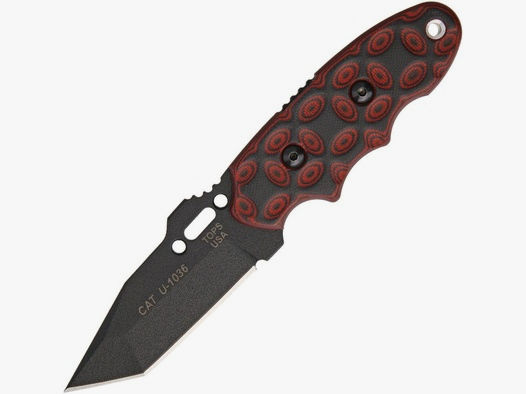 CAT Tanto Red and Black G10  | 94490