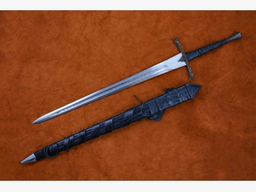 Eindride Schwert mit Klinge aus gefaltetem Stahl | Ohne Gürtel | stumpf | 41487.2