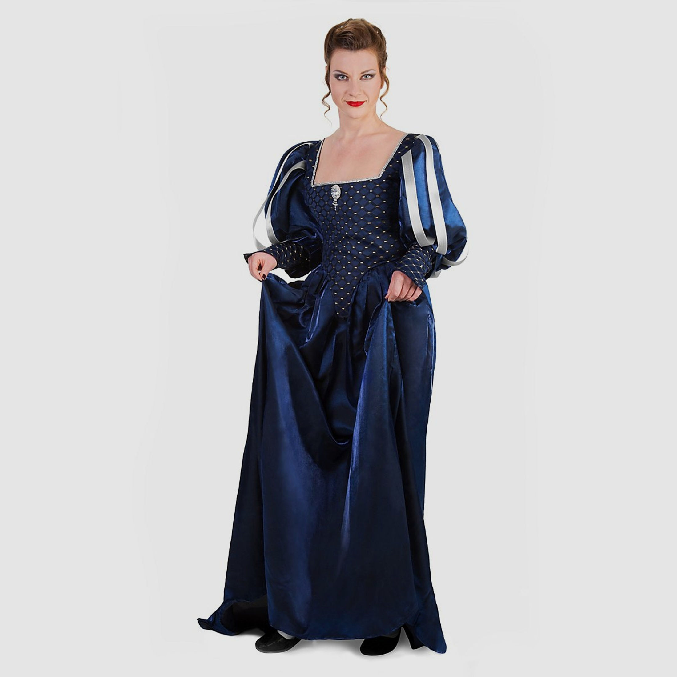 Musketier Damenkleid blau, Größe L | 71173L