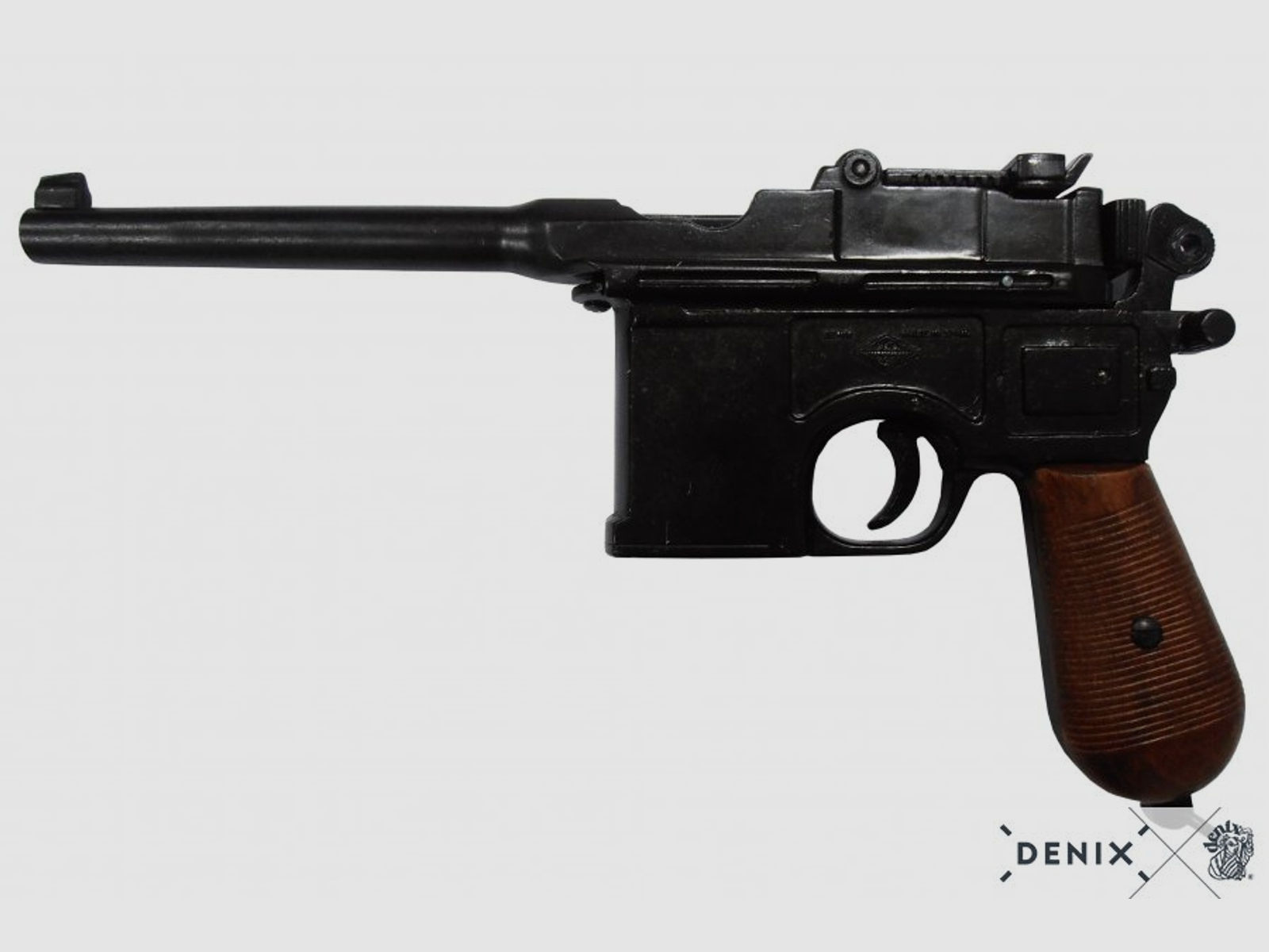 Mauser (Pistole) schwarz C 96 mit lackiertem Holzgriff | 88605