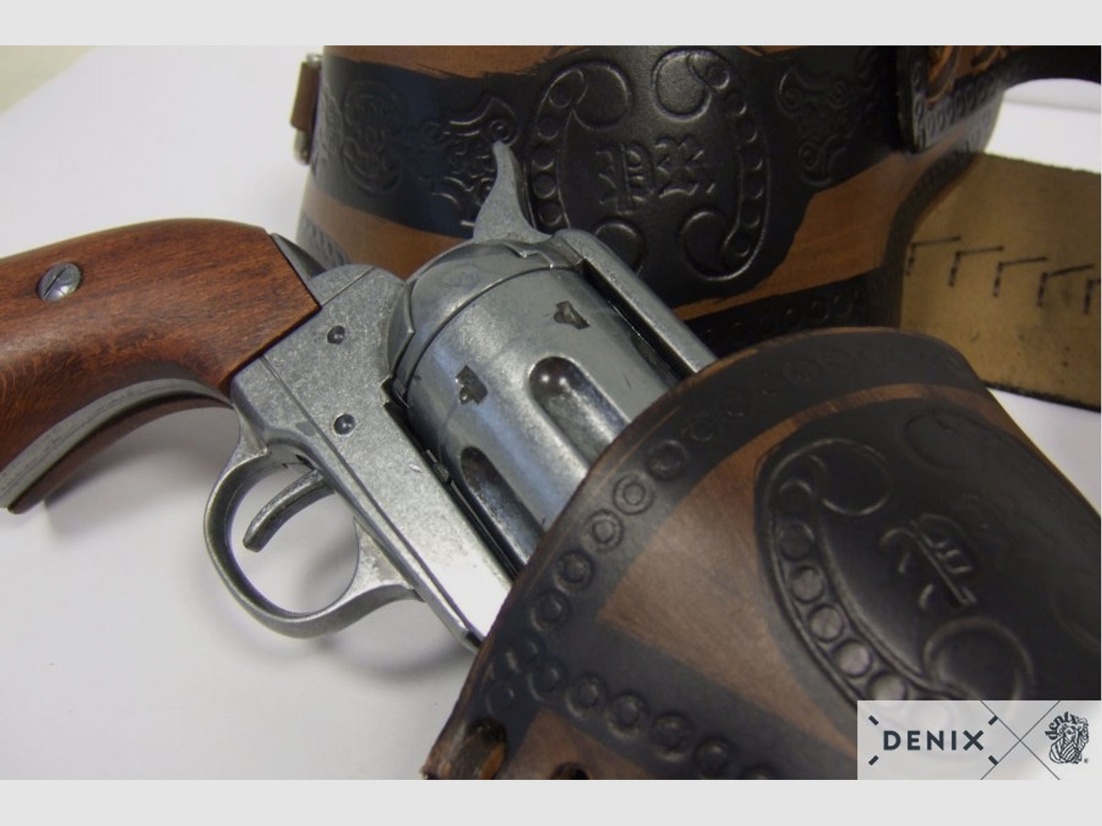 Coltgürtel aus Leder inklusive 24 Kugeln, für 1 Colt | 88651