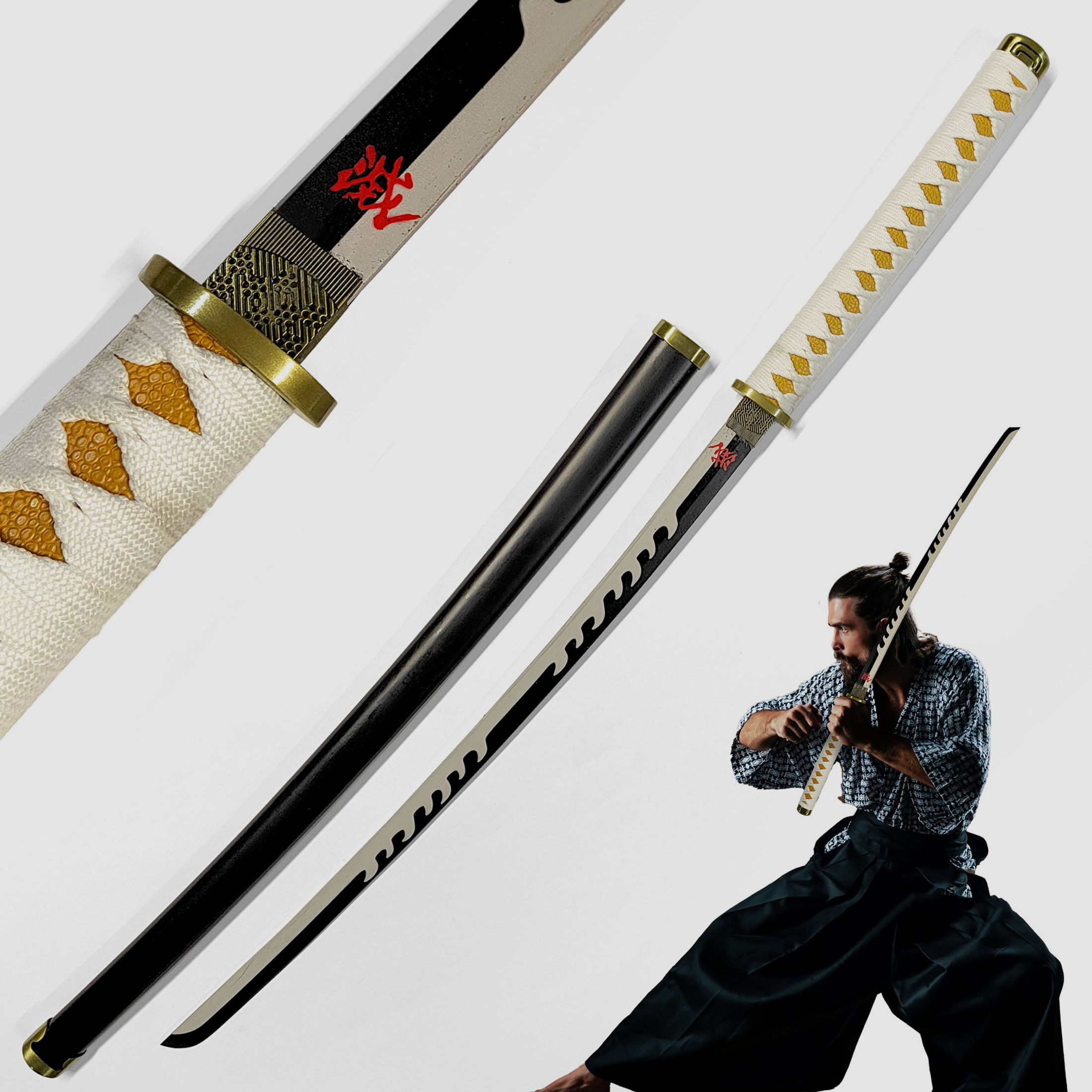 Demon Slayer - Tsugikuni Yoriichi's Schwert mit Scheide | scharf (+29 EUR) | 42496.2