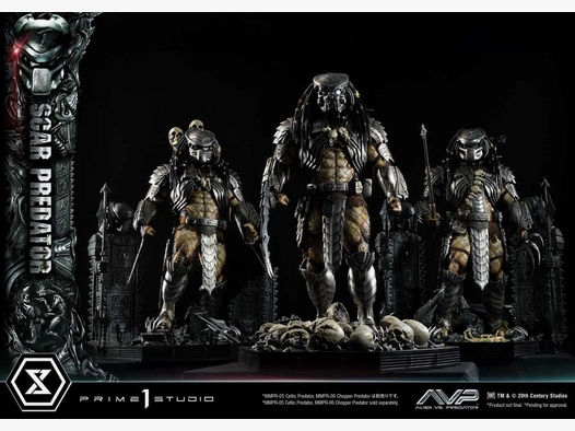 The Alien vs. Predator Museum Masterline Series Statue 1/3 Scar Predator 93 cm | 42933