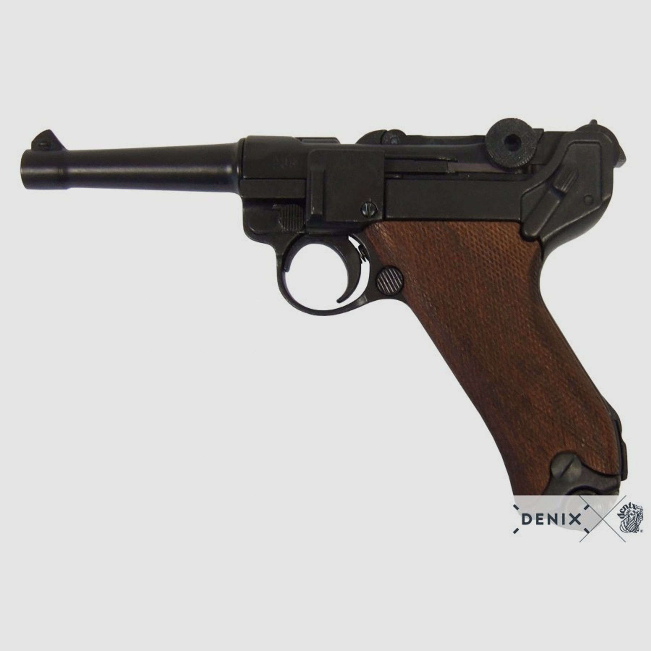 Luger-Pistole PO8 Parabellum 1898, normaler Lauf, Holzgriff | 88589