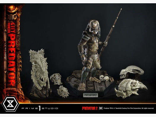 Predator 2 Museum Masterline Statue 1/3 City Hunter Predator Ultimate Bonus Version 105 cm | 42913
