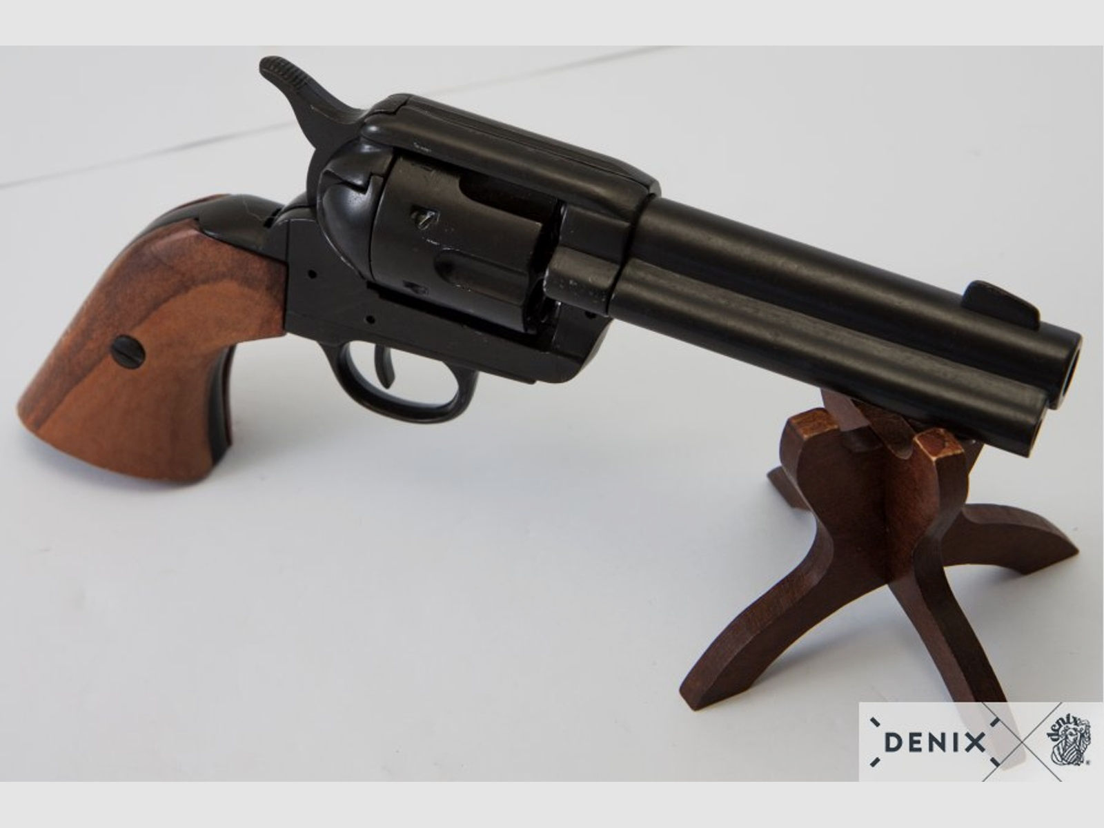 45er Colt Peacemaker schwarz mit Holzgriff | 88416