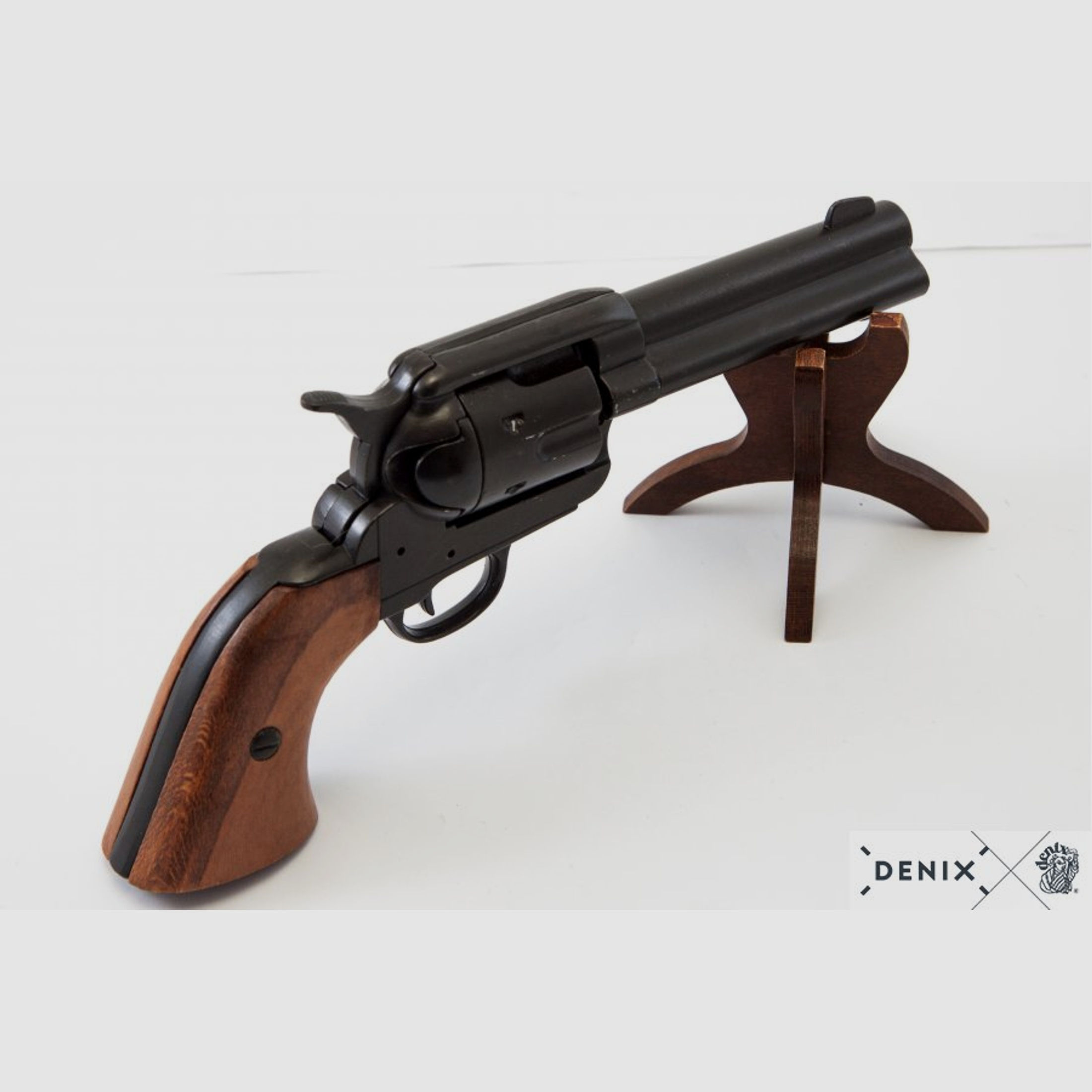 45er Colt Peacemaker schwarz mit Holzgriff | 88416