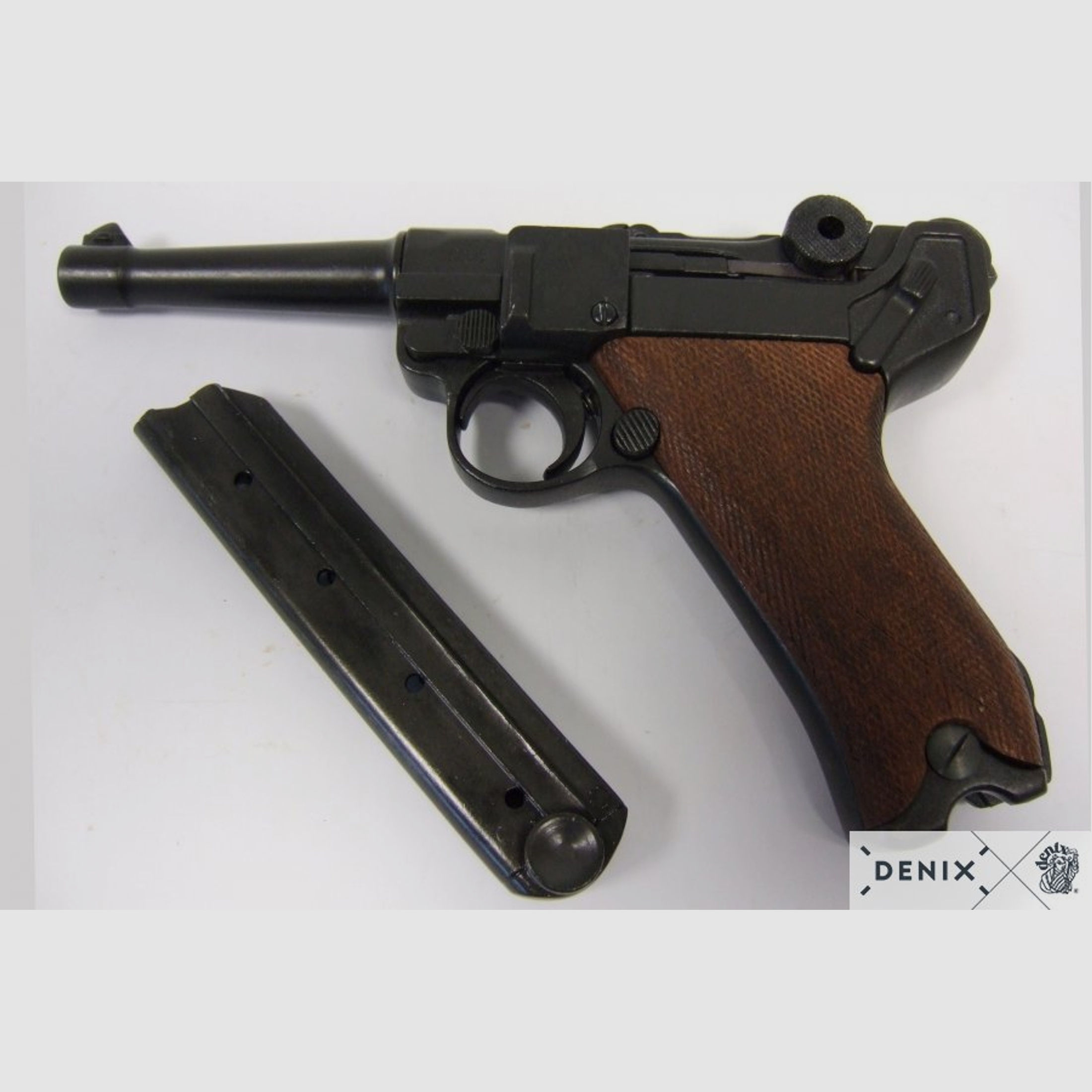 Luger-Pistole PO8 Parabellum 1898, normaler Lauf, Holzgriff | 88589