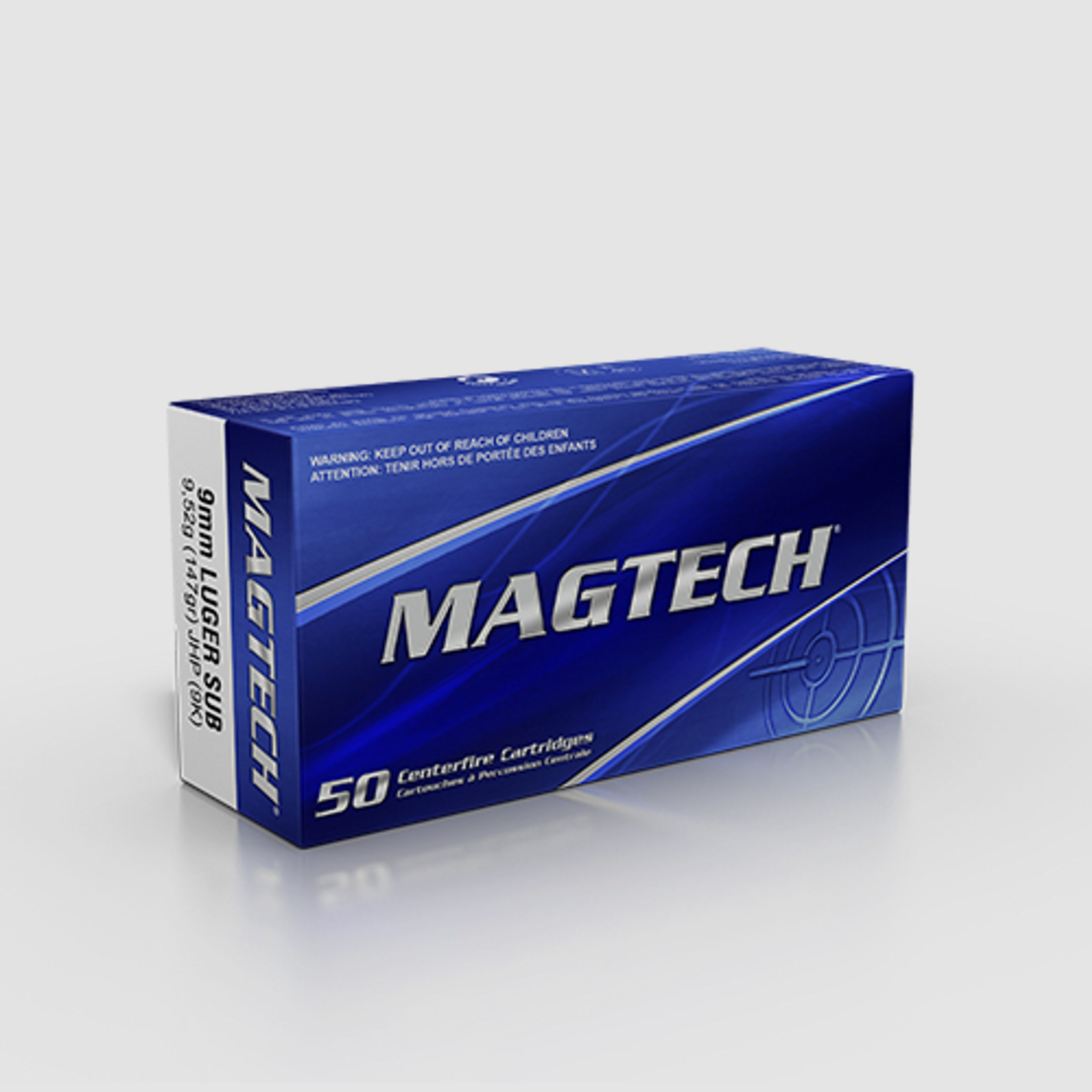 Magtech 9mm/Para Vollmantel Subsonic 147 grs.