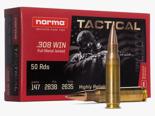 Norma	 Tactical .308 Win. - 147gr./9,5g FMJ