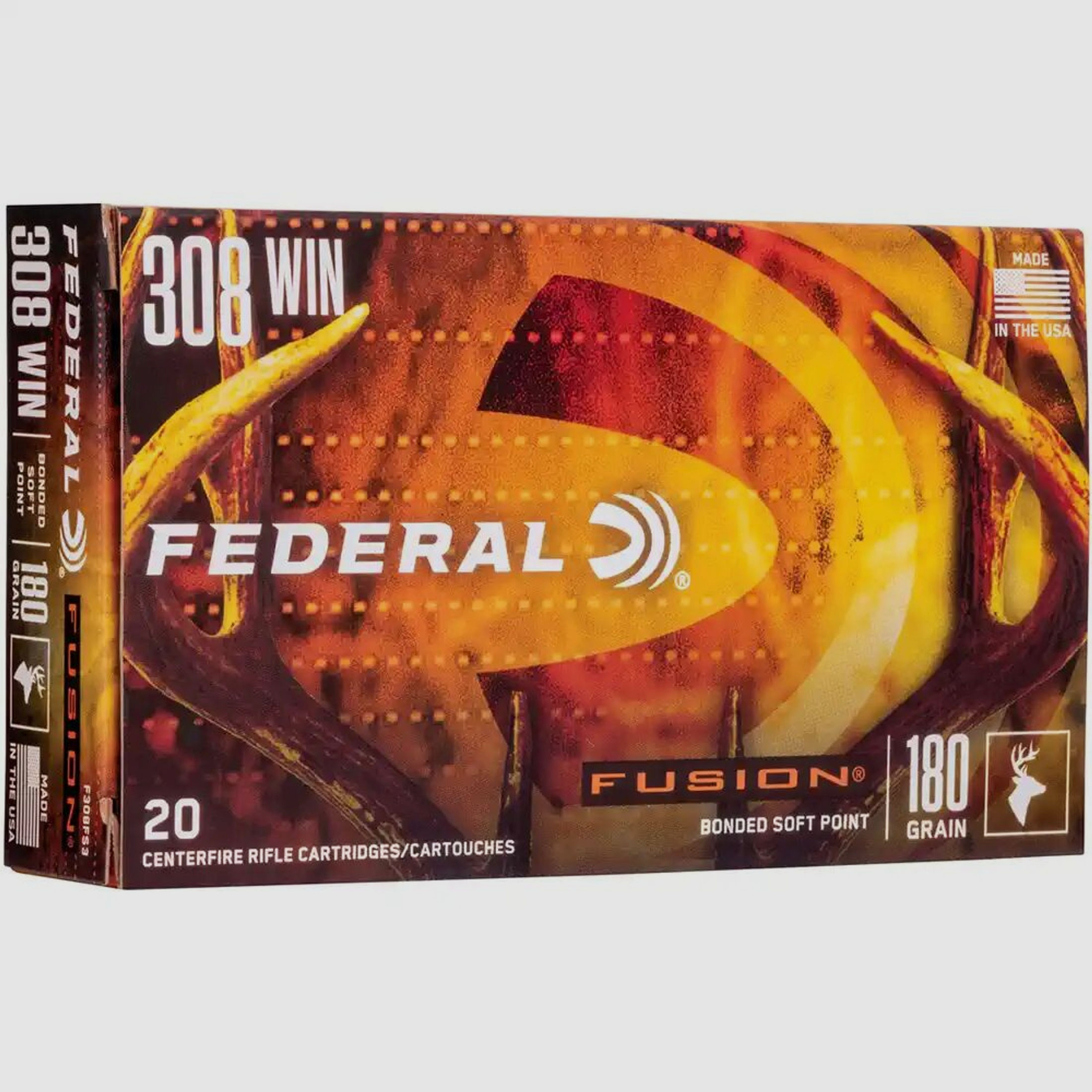Federal	 .308 Win 180grs Fusion