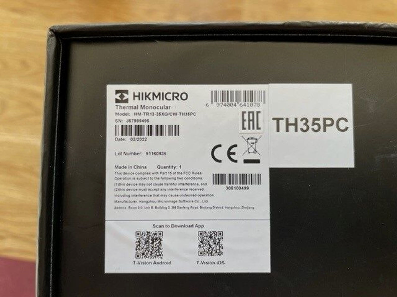 HIKMicro Wärmebild Vorsatzgerät	 Thunder pro TH 35 PC