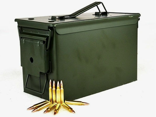 PPU-Munitionsbox mit .308 WIN, FMJ 1 Munitionskiste  500 Patronen	 Kiste mit 500 Patronen