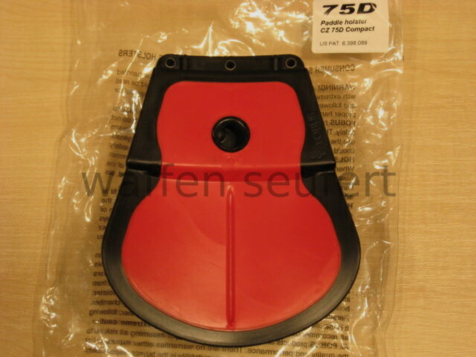 Fobus CZ 75D Compact Paddle Gürtelholster Hartkunststoffschale