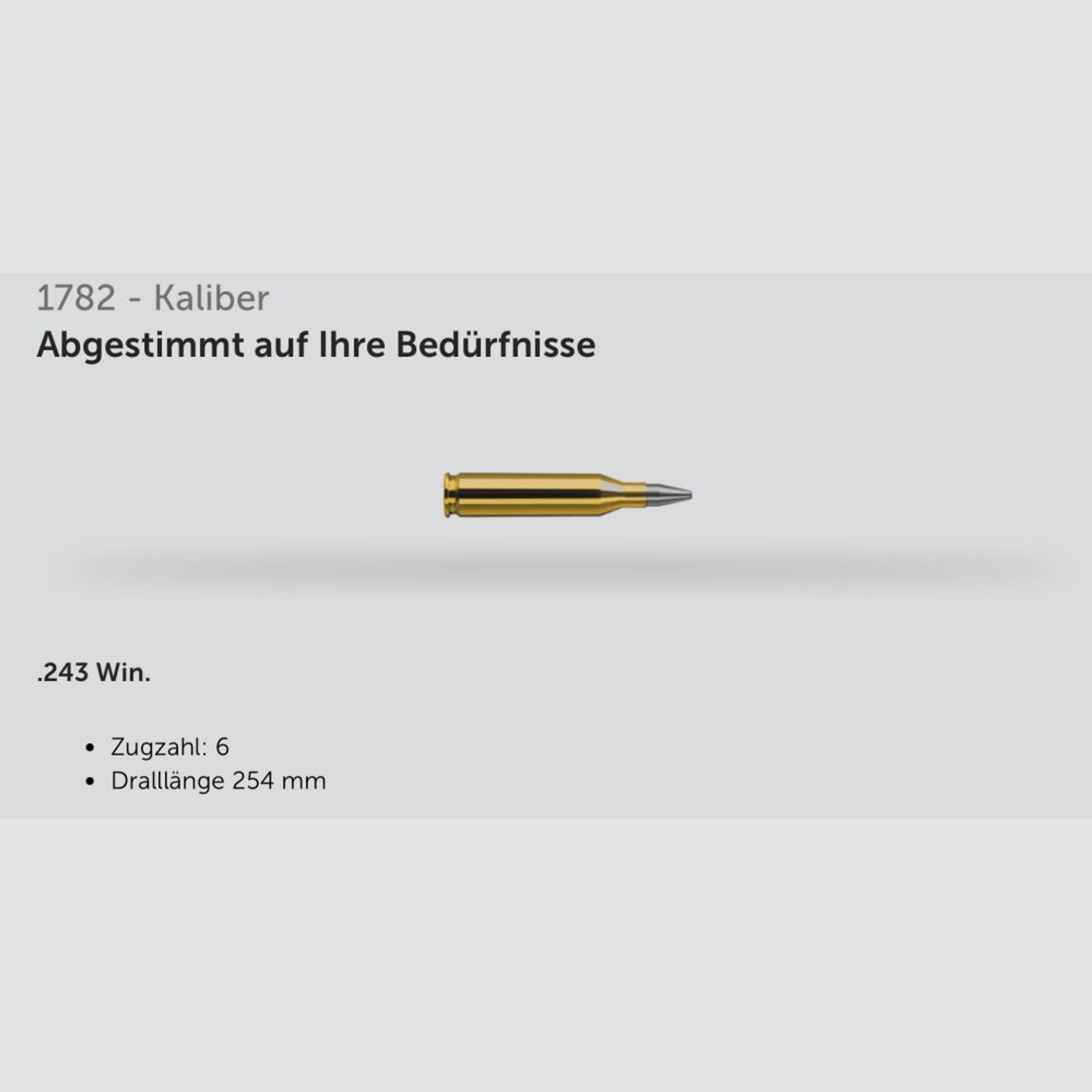 J.G. Aschütz 1782 D G-15x1 Classic Kaliber .243 Win. Repetierbüchse LL 580m	 .243Win