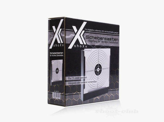 shoXx	 Scheibenkasten - Kugelfang für 14 x 14cm Zielscheiben
