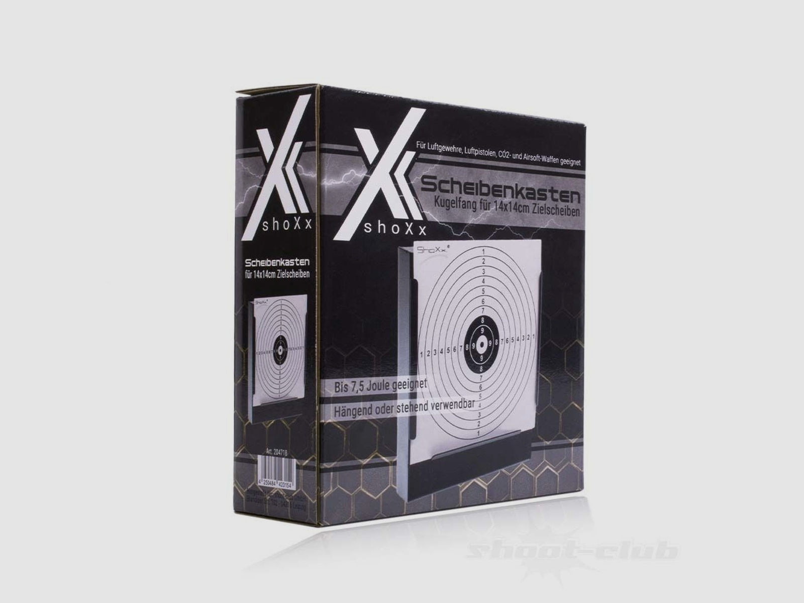 shoXx	 Scheibenkasten - Kugelfang für 14 x 14cm Zielscheiben