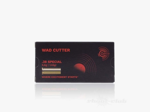 Geco	 GECO Wad Cutter .38 Special 9,60 g/148gr