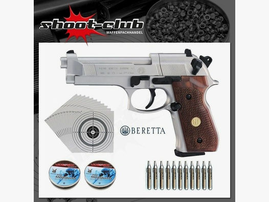 Beretta	 M 92 FS CO2-Pistole Kaliber 4,5mm - Komplett-SET