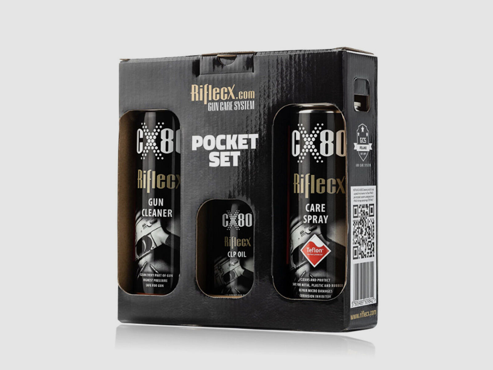 Rifle CX	 Pocket Set Reinigung Pflege 3 Artikel + Box