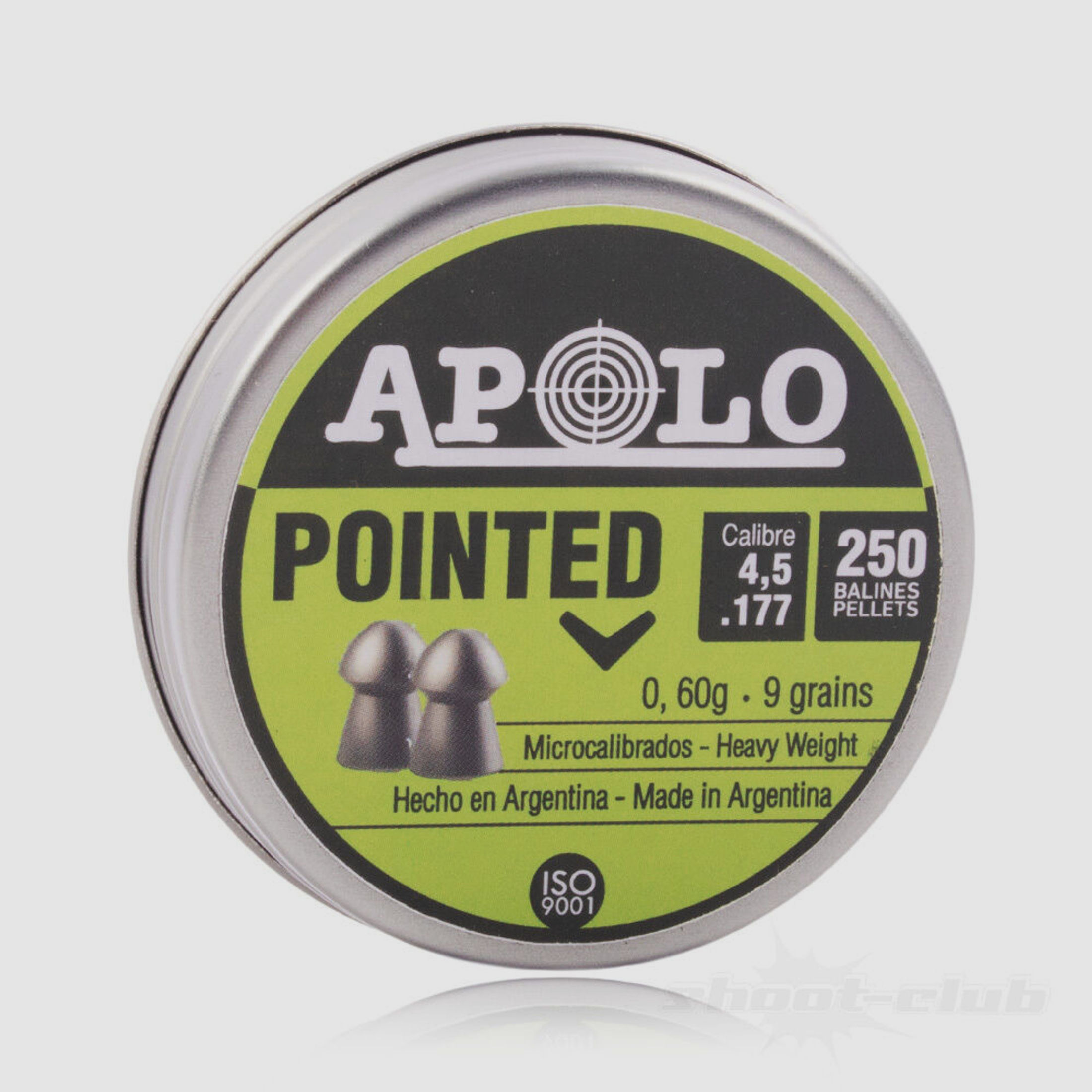Apolo	 Apolo Pointed Diabolos 4,5mm / 0,60 g / 250 Stk