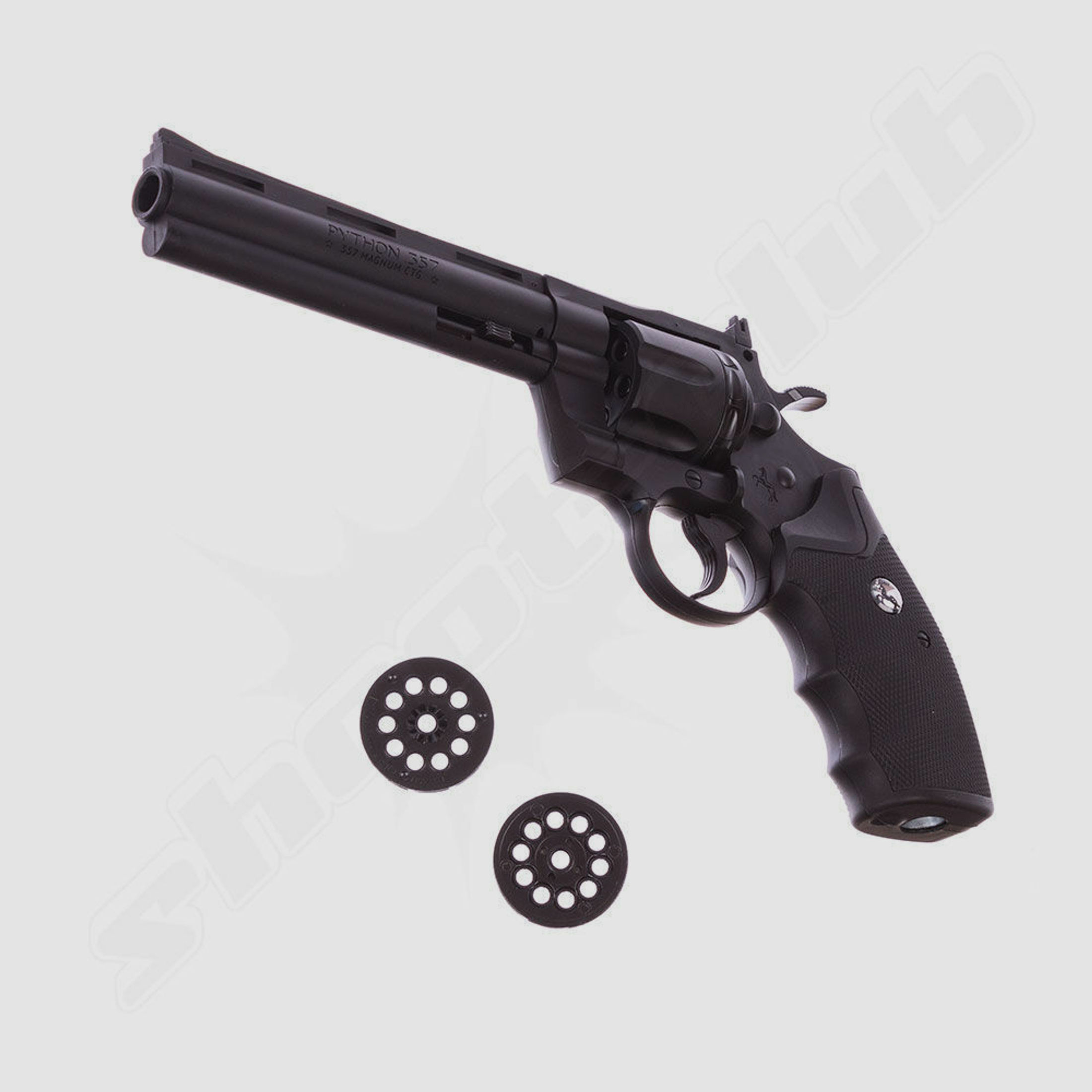 Colt	 Python 6'' CO2-Revolver - 4,5mm Stahl BB & Diabolo