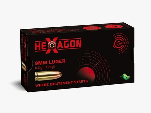 Geco	 Hexagon 8,0g / 124grs 9mmLuger