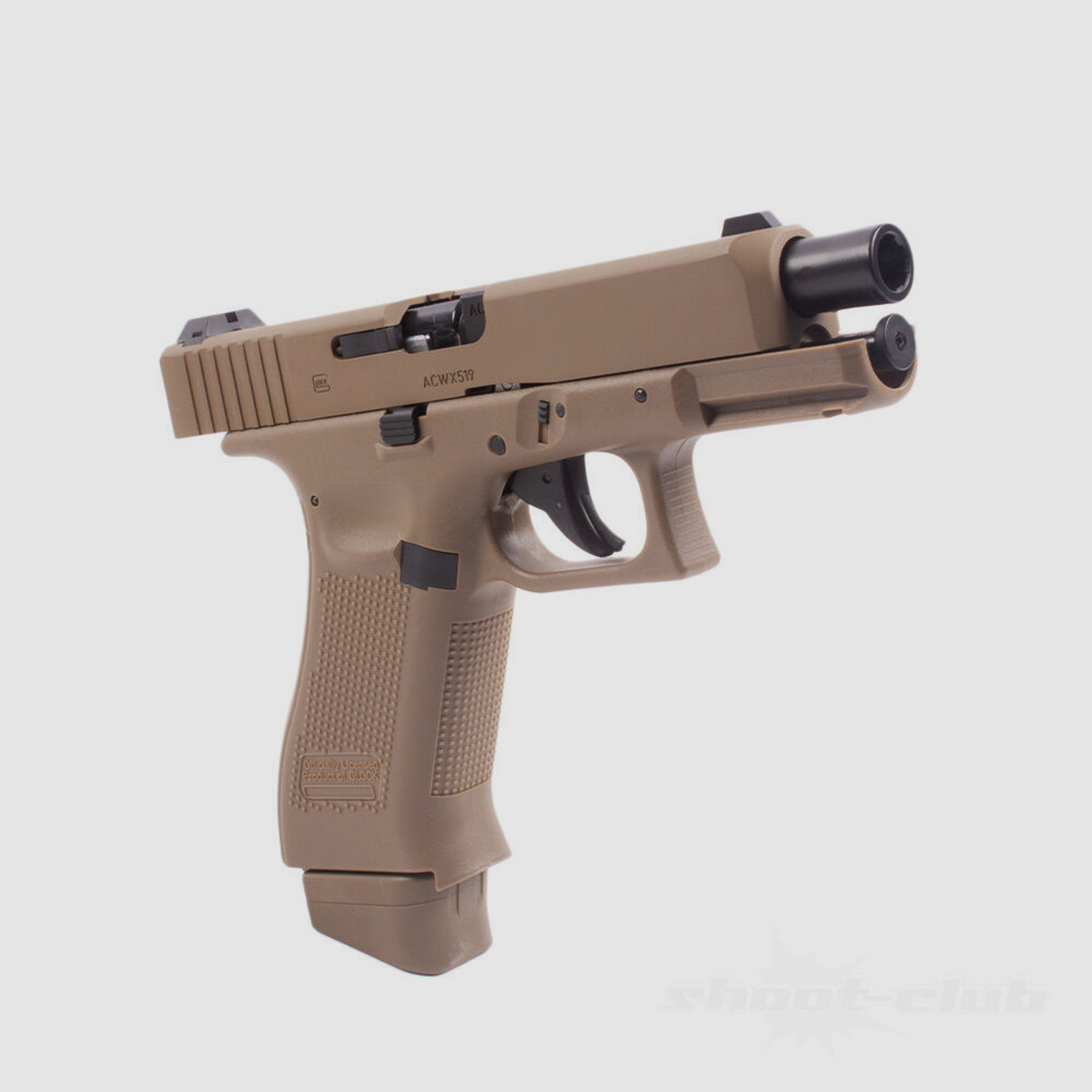 Elite Force	 Glock 19X Airsoft Pistole Co2 6 mm BB Coyote