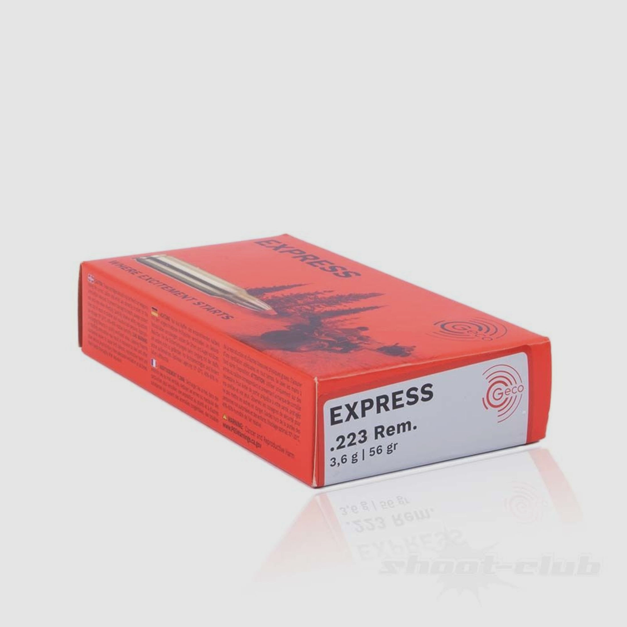 Geco	 Geco .223Rem Express - 3,6g 55Grs 20Stk