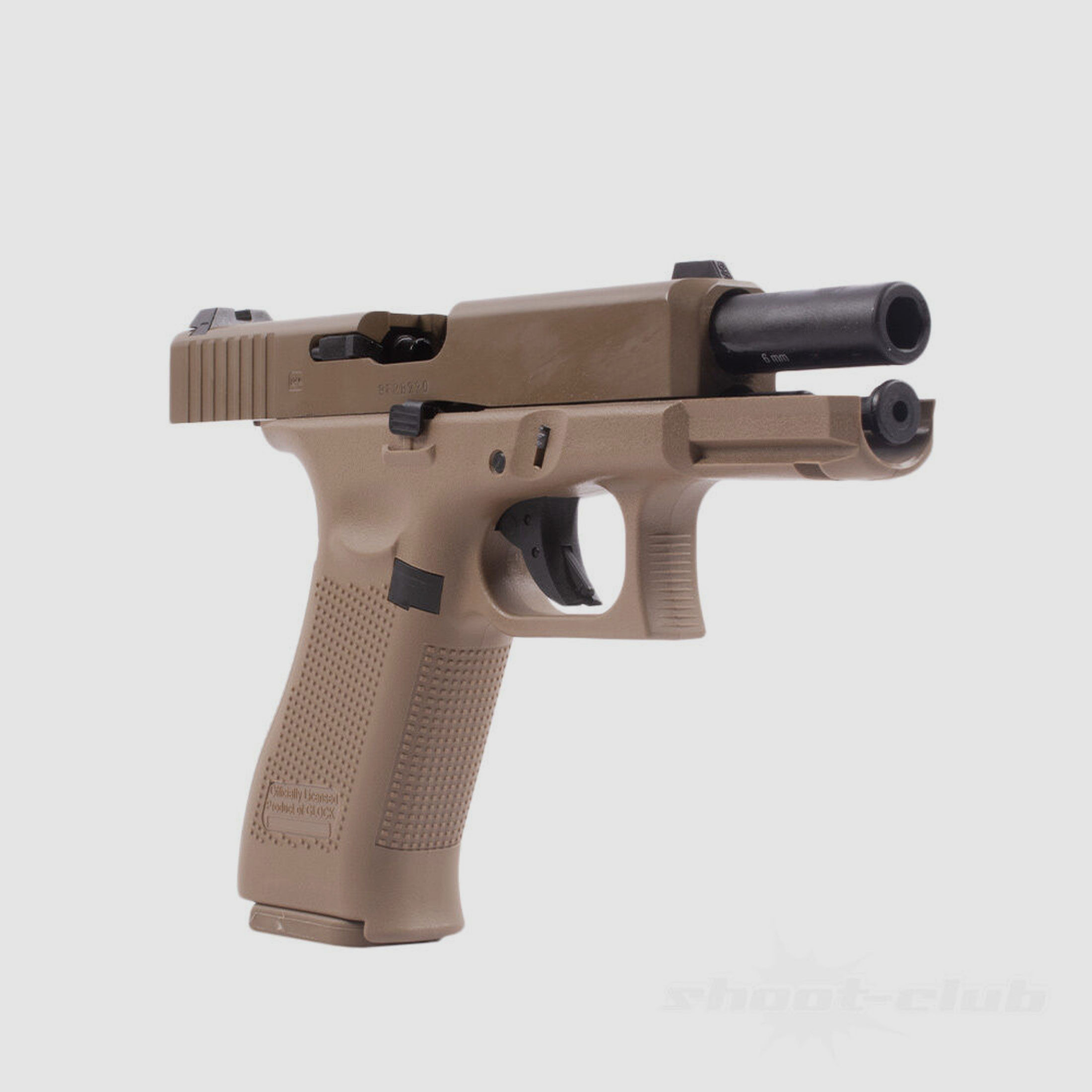 VFC	 VFC Glock 19X GBB Airsoft Pistole ab18 Tan