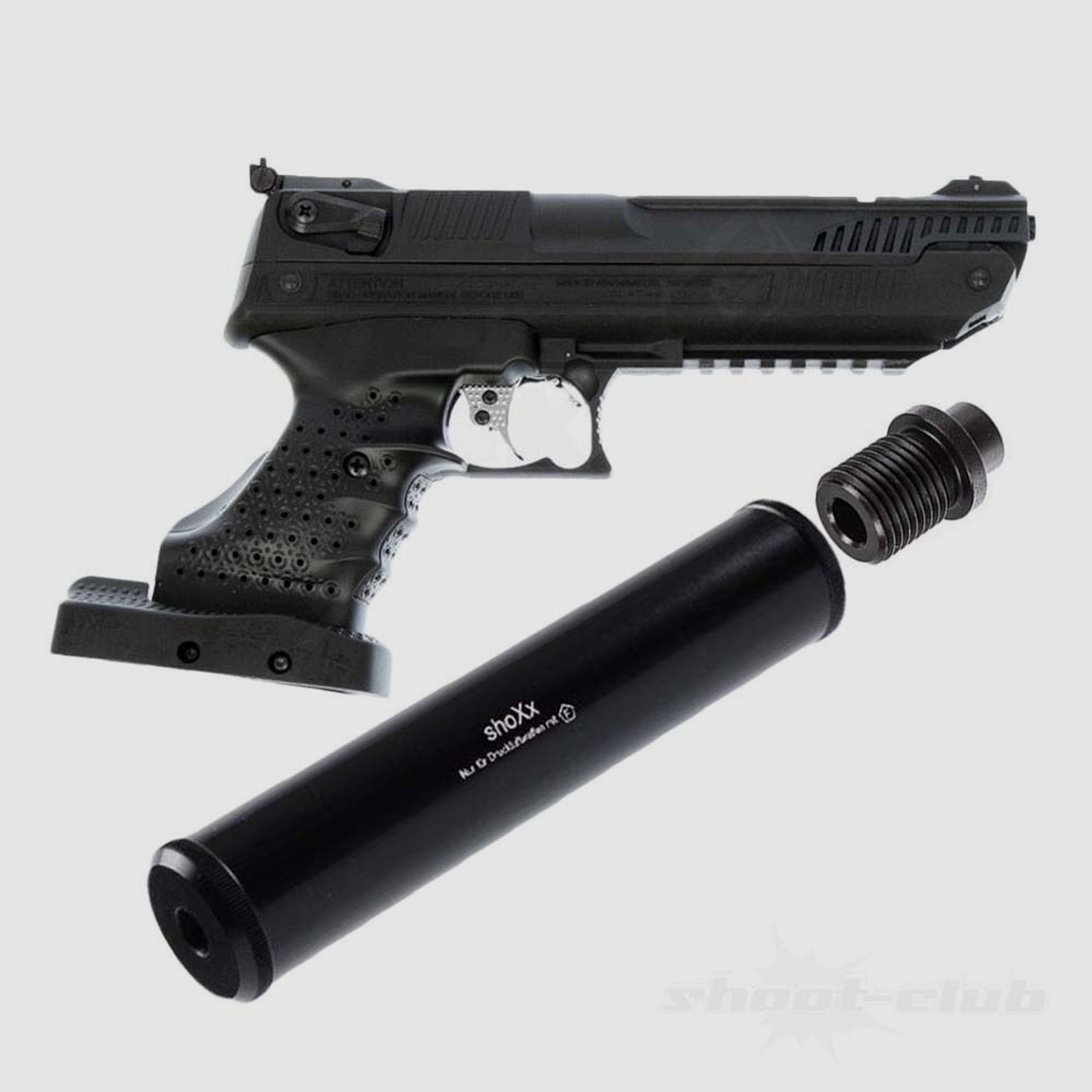 Divers	 Zoraki HP01 Luftpistole Kal. 4,5mm inkl. Schalldämpfer und