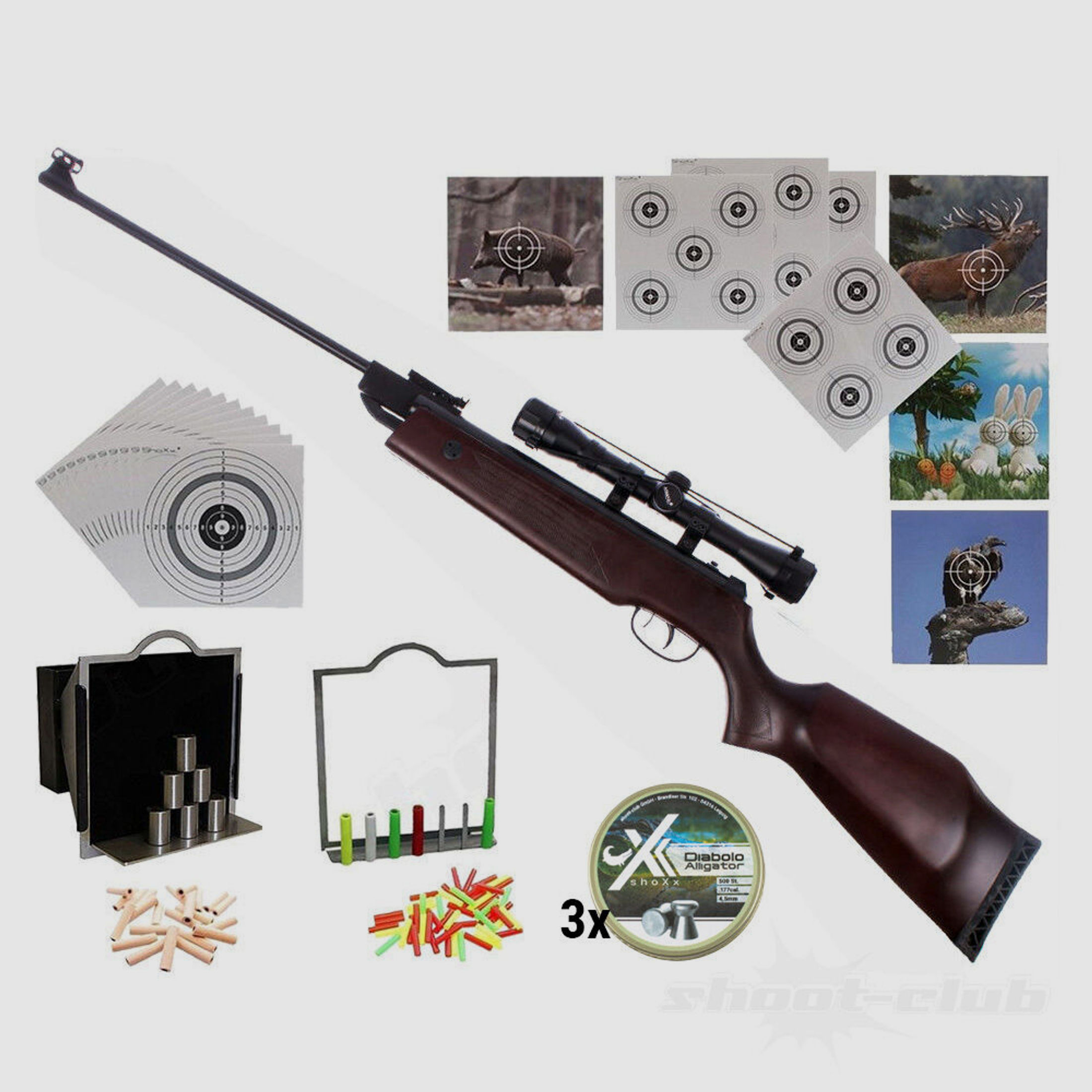 Hämmerli	 Hämmerli Hunter Force 750 4,5mm Diabolo Super-Target Set