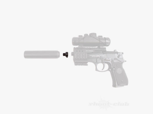 shoXx	 Schalldämpferadapter für Co2 Pistole Beretta M92 1/2 UNF