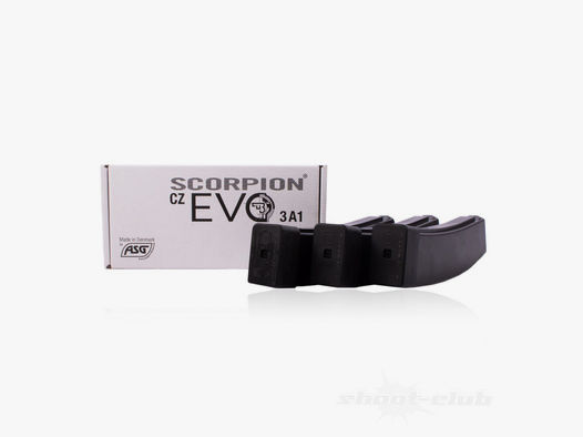 ASG	 Scorpion EVO3 A1 Magazin .6mm BB 75 rds -  3-pack
