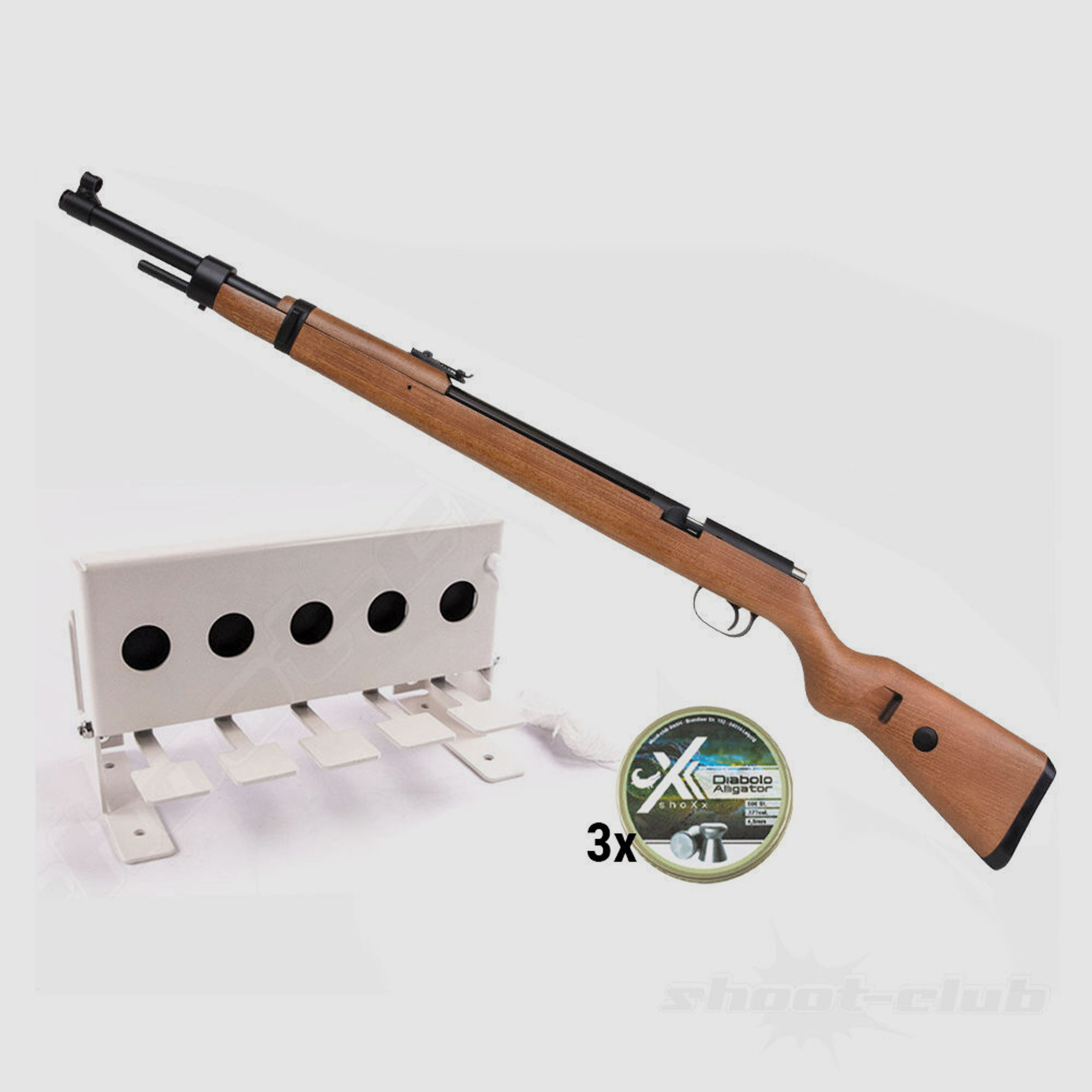 Diana	 Mauser K98 Pressluftgewehr 4,5mm Diabolos Biathlon-Set