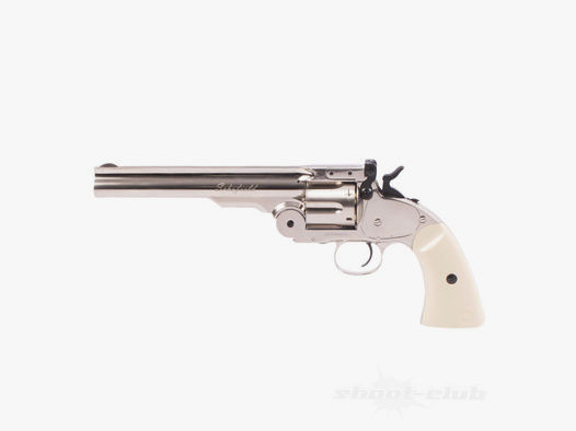 ASG	 Schofield CO2 Revolver 6 Zoll 4,5mm Diabolo Silver & Ivory