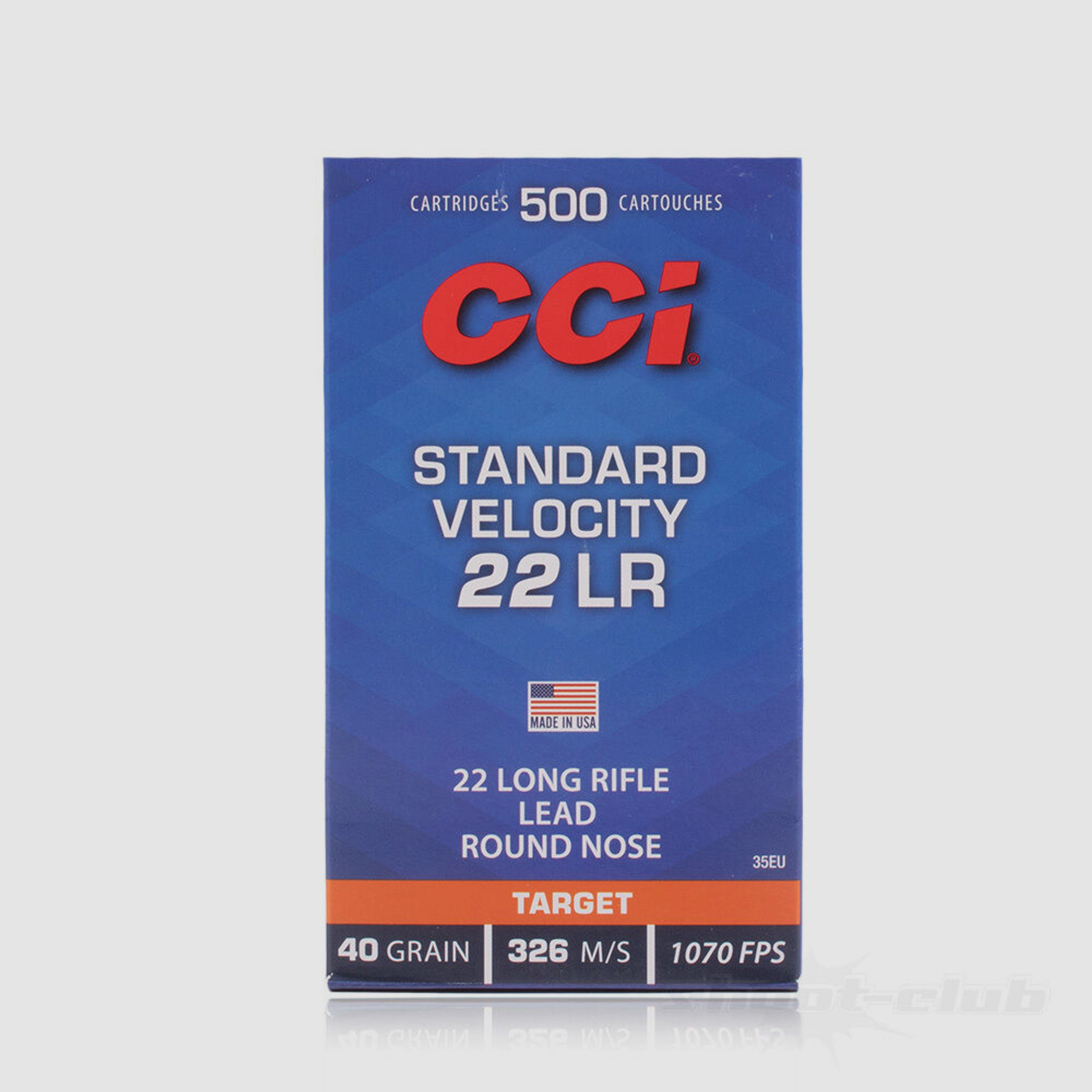 CCI	 CCI Standard Velocity 500St. .22lfB