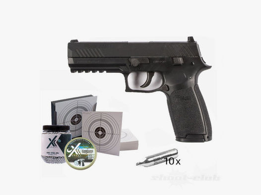 Sig Sauer	 CO2  BlowBack Pistole P320 im Kaliber 4,5mm - black