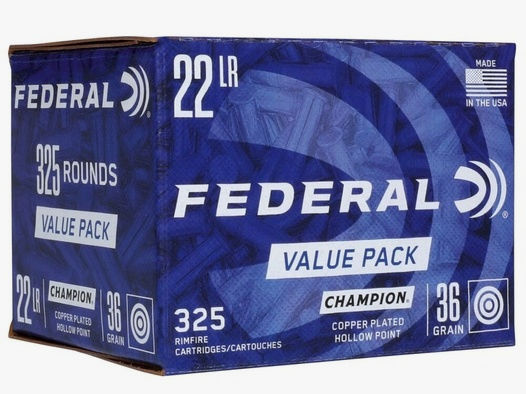 Federal Premium Ammunition	 Federal Champion 36gr. HP KK-Patronen - Vorteilspack