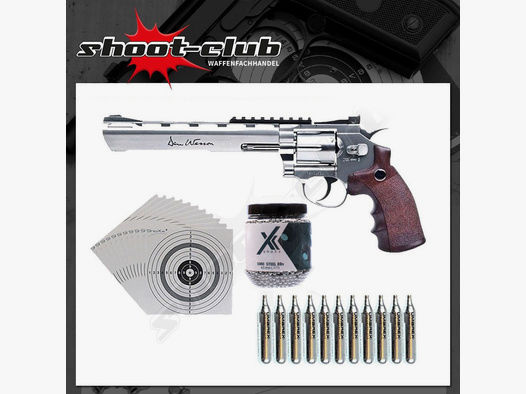 Dan Wesson	 8 Zoll CO2-Revolver Kaliber 4,5mm - Set
