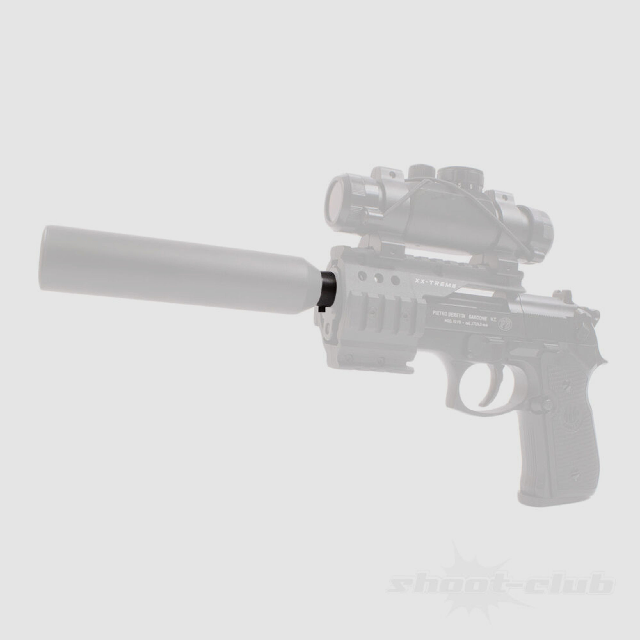 shoXx	 Schalldämpferadapter für Co2 Pistole Beretta M92 1/2 UNF