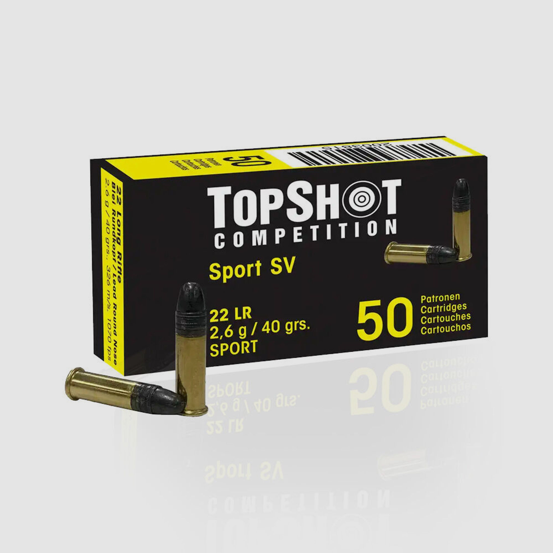 TopShot Competition	 Topshot Competition Sport SV .22lfb / 2,6g / 40grs / 50 Stk