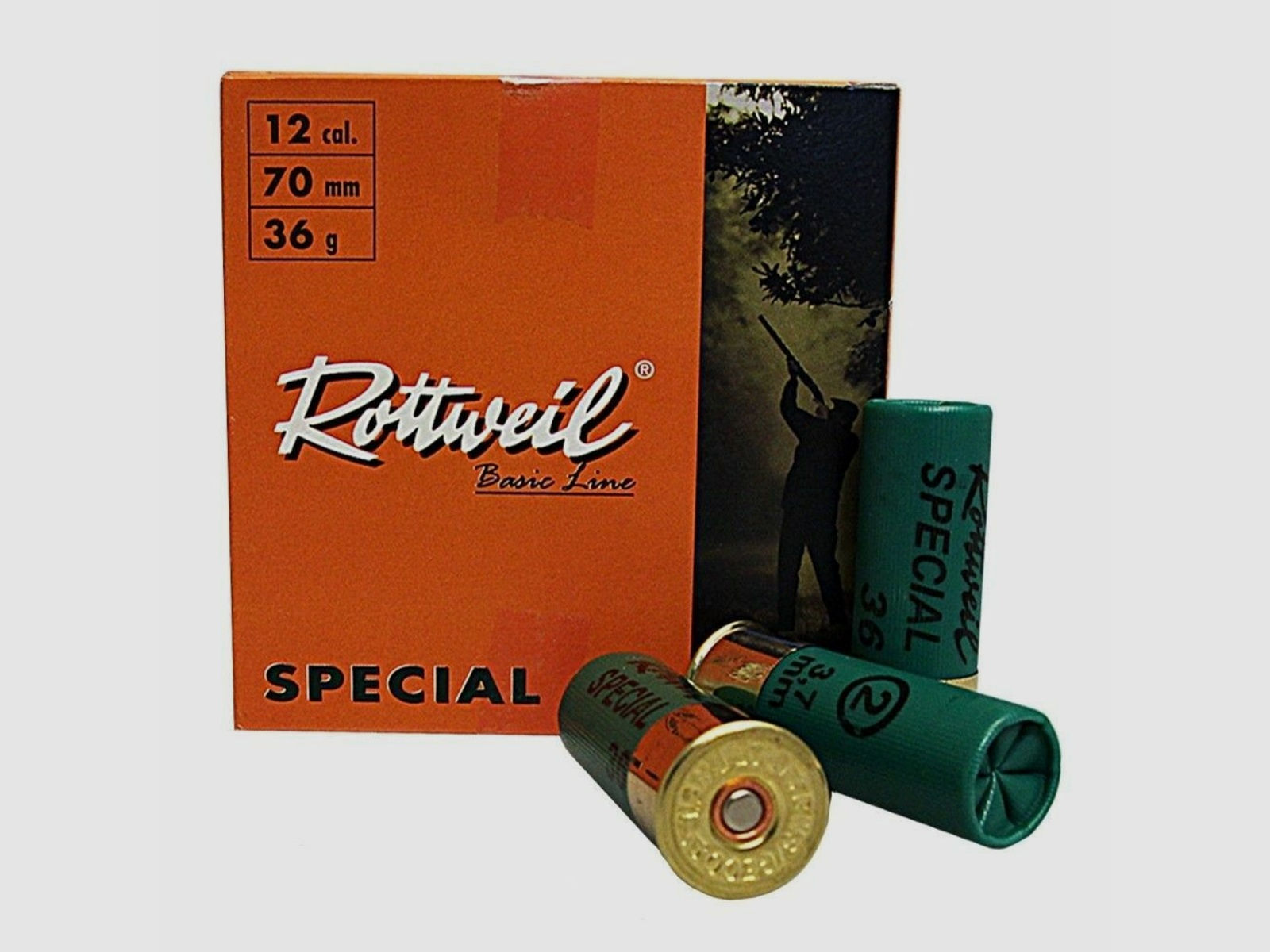 Rottweil	 Special 36 Schrotpatronen Kal. 12/70 3,7 mm - 25 Stk.