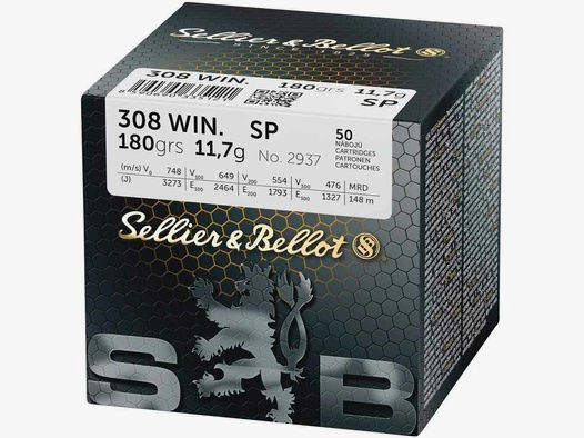 Sellier & Bellot	 S&B SP 180 grs - 50Stk