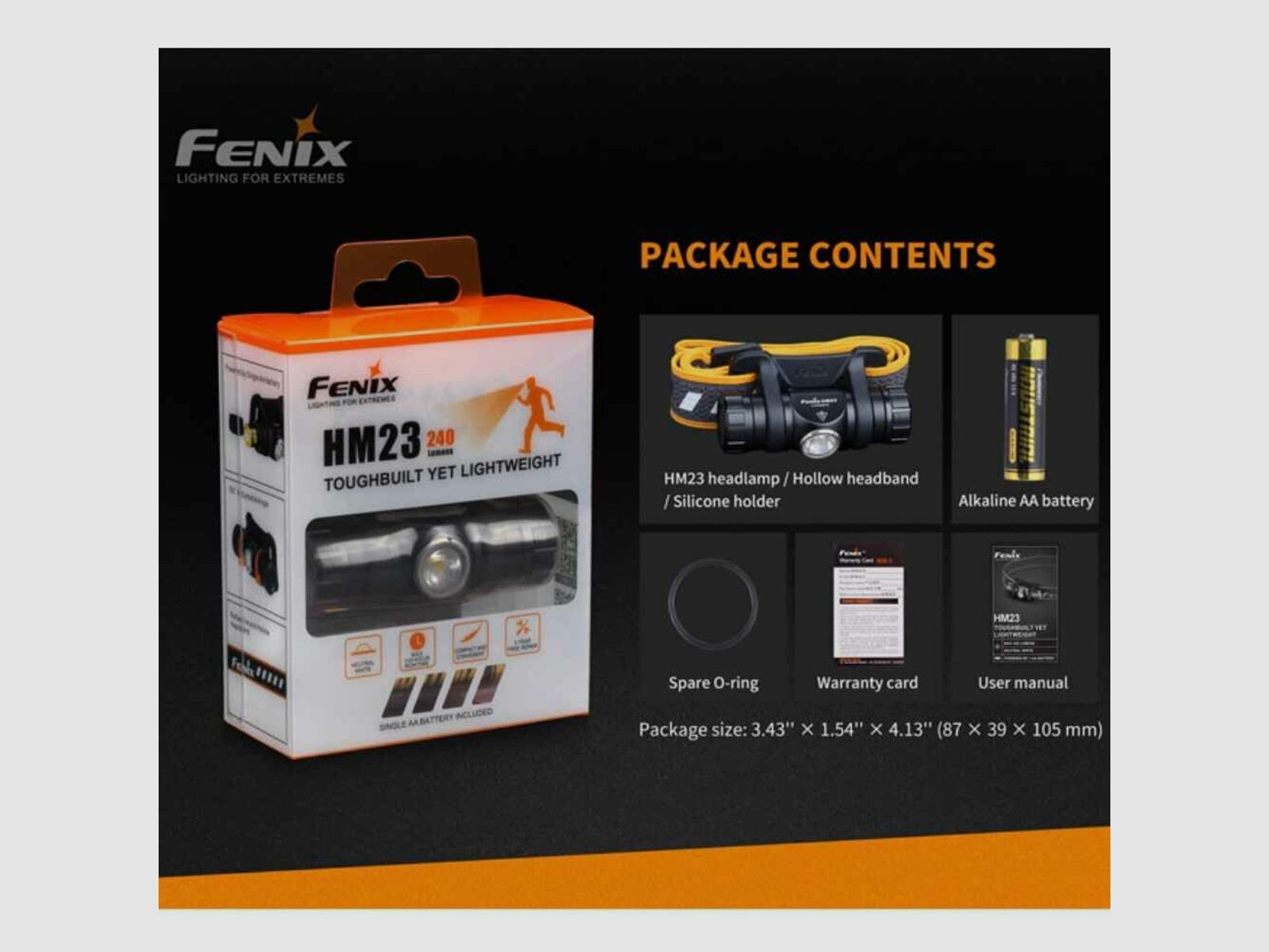 Fenix	 Stirnlampe Fenix HM23