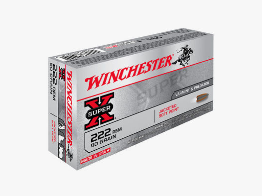 Winchester	 .222 Rem. Winchester JSP 50grs - 50Stk