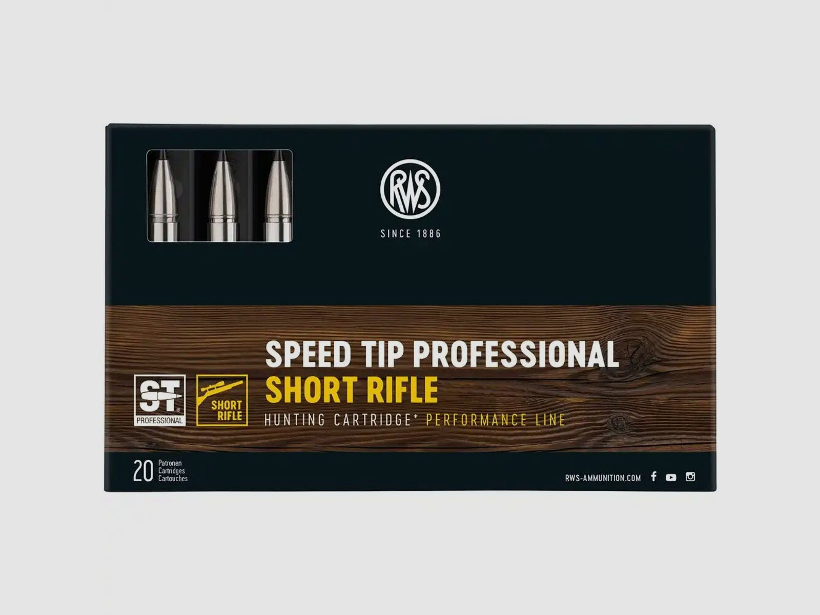 RWS	 Speed Tip Pro Short Rifle 165grs - 20Stk